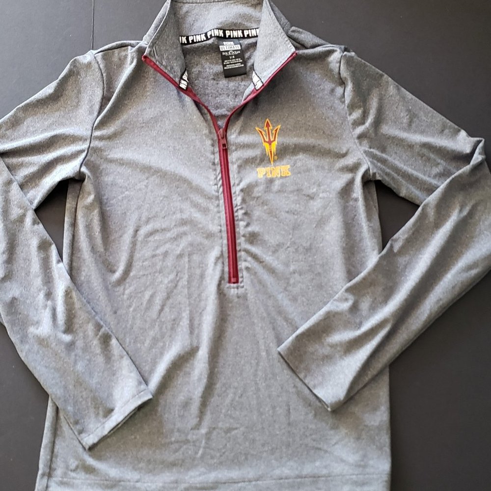 ASU Sun Devils VICTORIA'S SECRET PINK ARIZONA STATE Women's Sz LG Jacket.